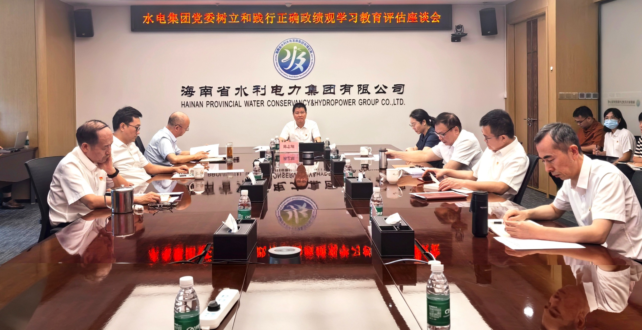 水电集团召开树立和践行正确政绩观学习教育评估座谈会