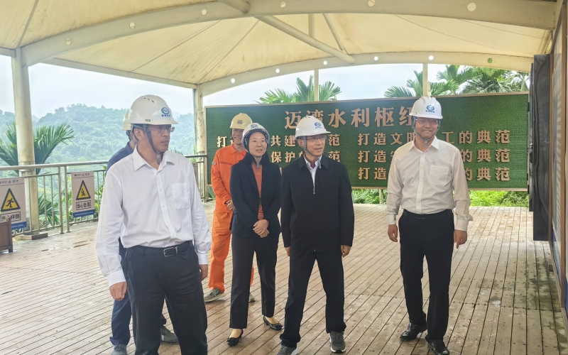 李国红深入水电集团项目一线调研
