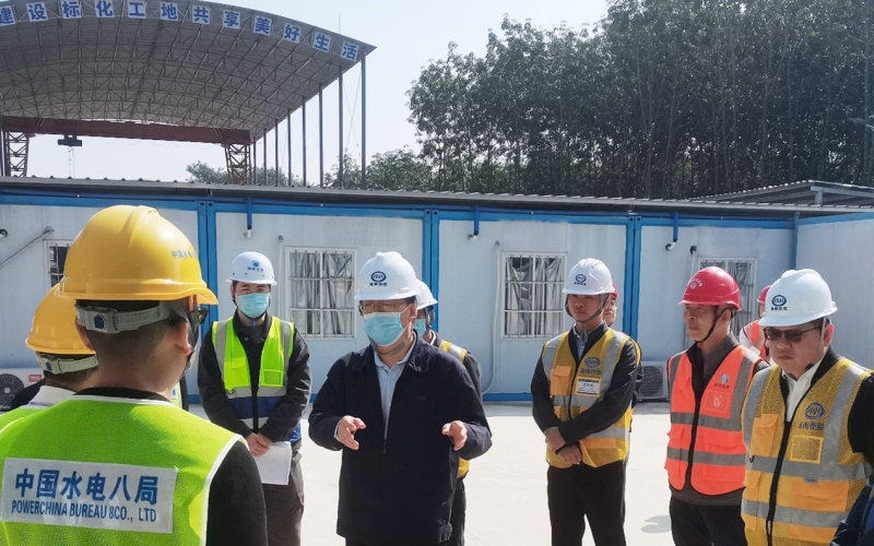 海南控股党委委员、副总经理肖飞一行到 琼西北供水工程调研指导工作