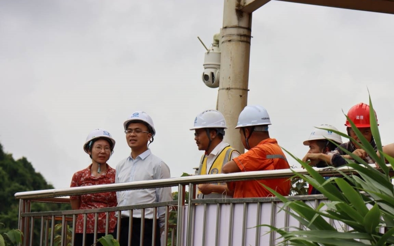 海南控股党委委员、副总经理江雄标到迈湾水利枢纽工程现场调研指导工作