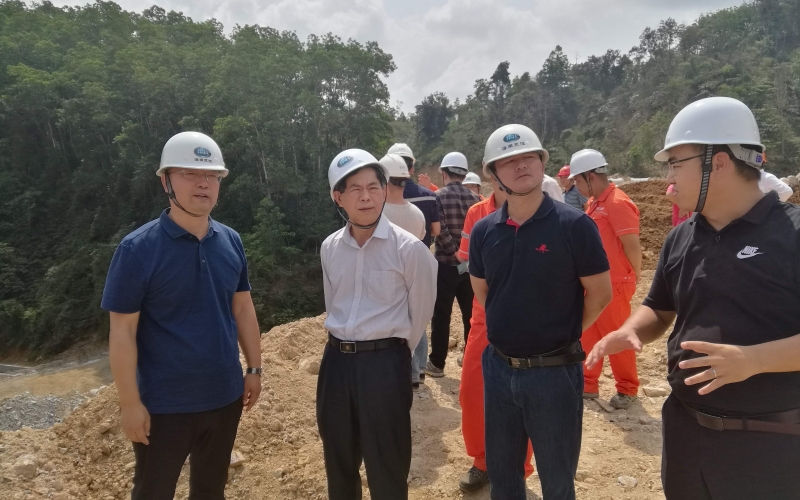水利部珠江委员会联合海南省水务厅到迈湾水利枢纽工程检查水土保持工作