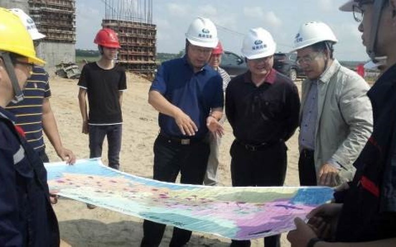 公司李晓刚副总经理一行对红岭灌区工程安全生产工作进行检查与指导