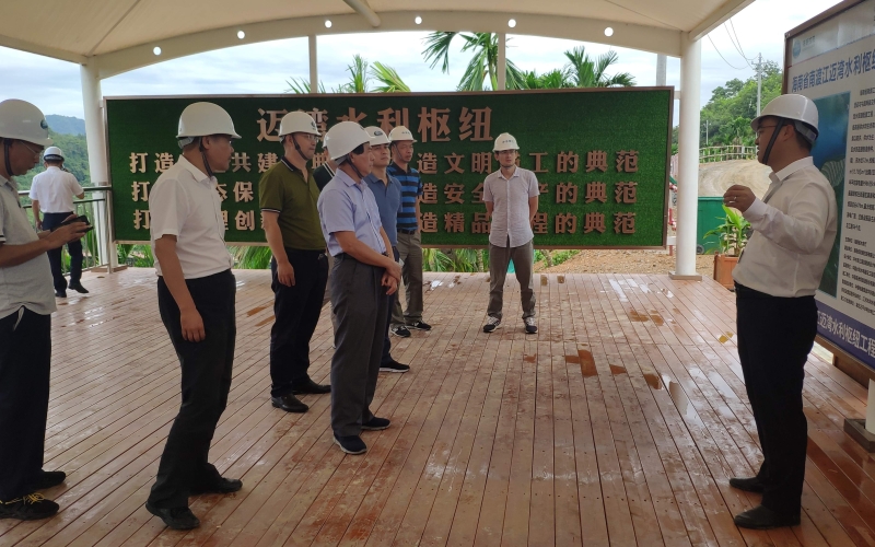 水利部珠江委员会副总工程师、二级巡视员谢宝一行到迈湾水利枢纽工程检查水土保持工作