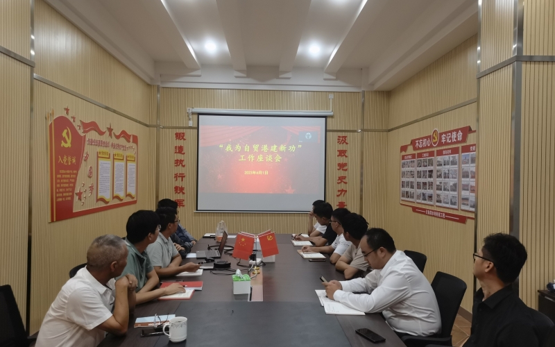 海控水利党支部 开展“我为自贸港建新功”专题座谈会