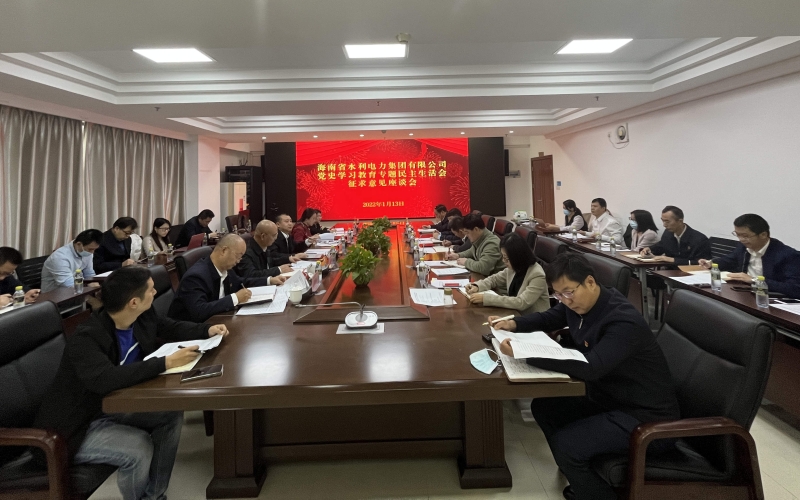 水电集团党史学习教育专题民主生活会征求意见座谈会顺利召开