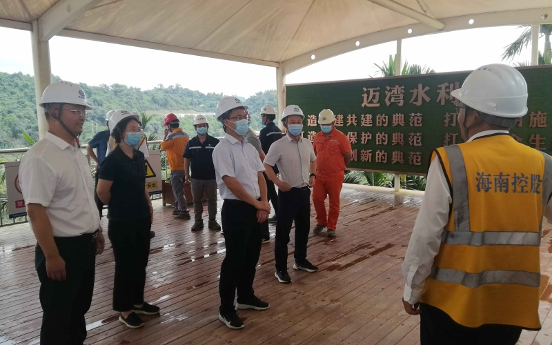 海南控股深入一线检查指导水电集团工程项目建设