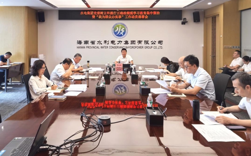 水电集团党委召开树立和践行正确政绩观学习教育集中整治暨&ldquo;我为群众办实事&rdquo; 工作动员部署会